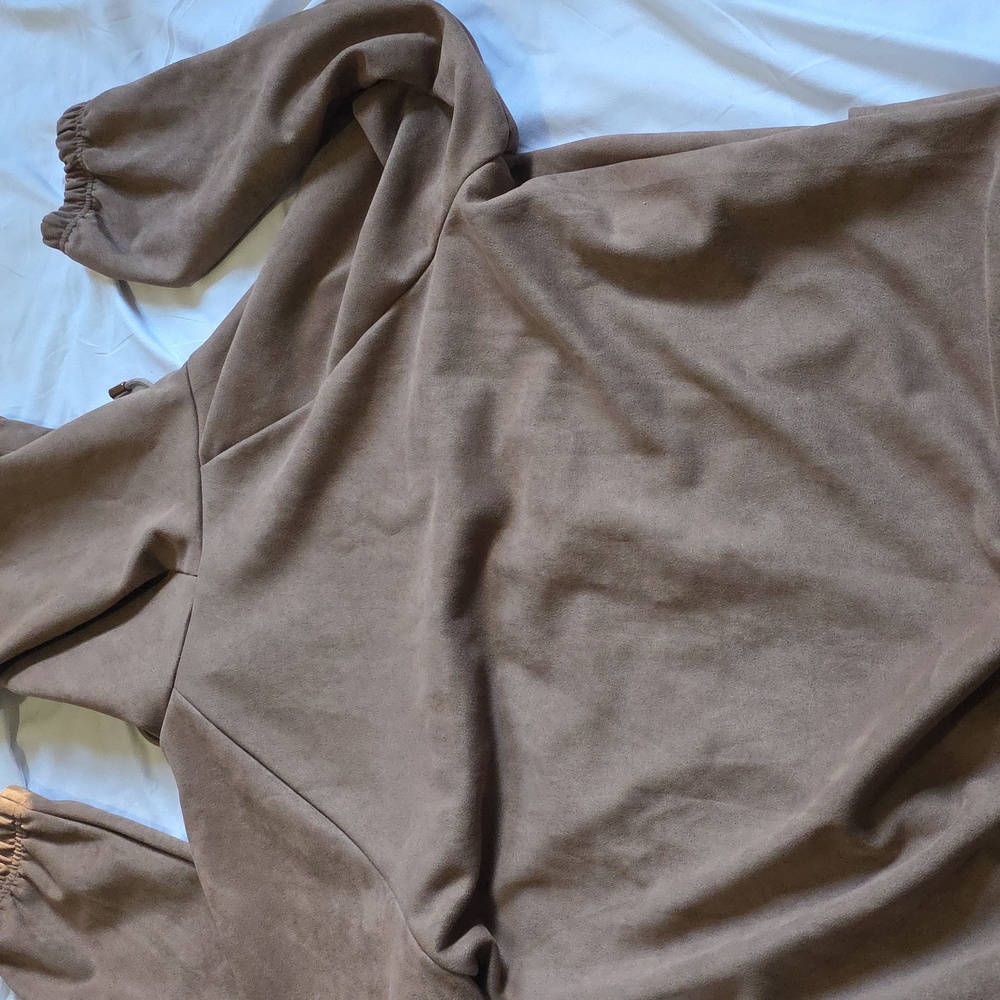 Macaron Brown Suede Jacket Medium - image 4